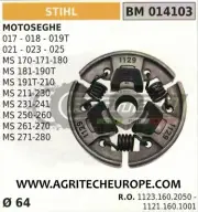 11231602050 Clutch Complete Chainsaw Stihl Ms 210 211 230 231 241 250 260 Ø64