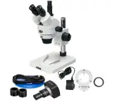 AmScope 3.5X-180X Manufacturing LED Zoom Stereo Microscope + 10MP Digital Camera