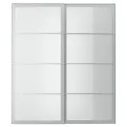 SVARTISDAL pair of sliding doors, white paper effect, 200x236 cm