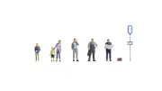 Noch 15246 HO Scale 1:87 Figures: at The Bus Stop - New 2023