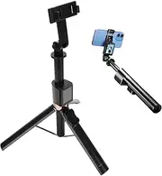Phone Selfie Stick Via WiFi Projection or Bluetooth Photography, Smart Tracking Holder with Remote and Screen Projection, Selfie Stick Tripod for Recording