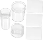 Nail Art Stamp Set Multi-use Manicure Stamp Diy Nail Stamper Portable Reusable for Home Salon
