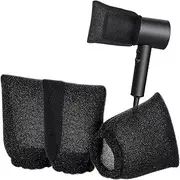 Oruola 3pcs Hot Sock Diffuser for Hair Dryer,Black Hair Dryer Sock, Sponge Hairs Dryers Diffuser Cover, Hairs Dryers Socks Diffusers Cover, Suitable for Home Travel Hotel Hairdressing Accessories