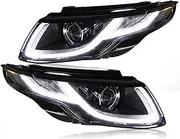 Car Styling Headlight Assembly Compatible For Rang Rover Evoque Headlight 2013 2014 2015 2016 2019 LED Headlights Auto Accessories(2015-2018_ORIGINAL NO AFS)