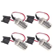 4PCS FDK CR14250SE 1/2AA 3V PLC 1747-BA 1800mAh Backup Battery with Black Plug