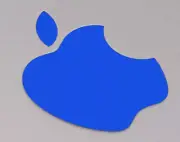 Blue Color Changer Logo Overlay for the new Apple Retina 12" Macbook Sticker