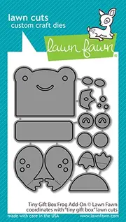 Lawn Fawn Tiny Gift Box Frog Add-on Lawn Cuts Die