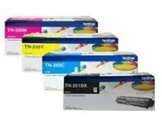 Brother TN-251BK, TN-255C, M, Y Set of 4 Colour Toner Cartridges