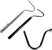 Kisangel Snake Hooks and Grabbers 68cm Telescopic Snake Hook Stainless Steel Reptile Catching Tool Essential
