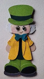 Alice in Wonderland, Mad Hatter. Scrapbook, Card making Paper Piecing