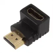 Utility HDMI Male to HDMI Female 90 Degree Right Angle Adapter Plated Converter