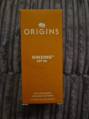 Origins Ginzing Spf 30 Daily Moisturiser 50ml - NEW & BOXED - Free P&P