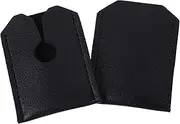 DECORNIJIA 2Pcs Scratch Razor Head Cover Simulated Leather Protector for Safety Razor Universally Compatible Durable Sleeve for Manual Shaver Heads
