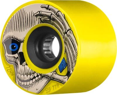 Powell Peralta Pro Kevin Reimer Skateboard Wheel 72mm 77A Yellow 4 Pack