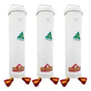 Dine a Chook Chicken Drinker Triple Pack - 6 Genuine Lubing Cup Poultry Waterers