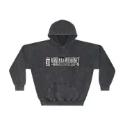 Nirvana 10/31/1991 Mineral Washed Hoodie Kurt Cobain double sided