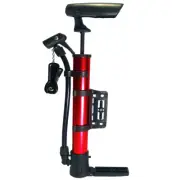 Portable Bicycle Air Pump 130PSI Bike pump Presta Schrader Valve Red Inflator