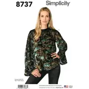 Simplicity Sewing Pattern D0983 8737 Misses Blouse Size 14-22