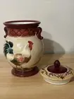 Small Tuscan Rooster Canister Cookie Jar