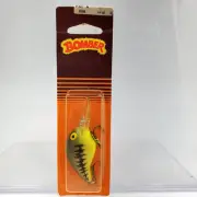 Vtg New 1/4 Oz Bomber 5FCBB Chart Bass Fat A Crankbait Lure Brown Orange Pack