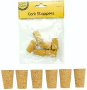 Krafters Korner 6Pcs Cork Stoppers 2X1.5X3CM for Bottle Crafts, Personalized Party Favors Plugs Wooden Wine Bottle Cork Stoppers Replacement Corks for Wine Beer Bottles DIY Crafts