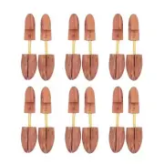 CEDAR SHOE TREE with split toe-6 Packs (XL(Fits Shoe Sizes 12-14))