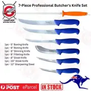 Diekensen Butcher Knife Set Boning Skinning Steak Knives Filleting Knife & Steel