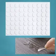 70 Stickers 2cm Circle Traceless Clear Double-sided Tape Adhesive Fixed Sticker