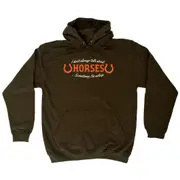 Animal Dont Always Talk About Horses - Funny Novelty Hoodies Hoodie