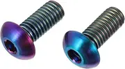 2pcs Titanium Bike Water Bottle Holder Screws High Strength Corrosion Resistant Durable Titanium for All Types of Bicycles and Sports Activities