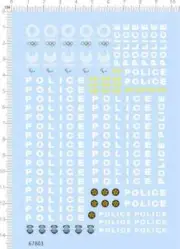 (pre-order) 1/64 scales decals japanese police for model car (67803)