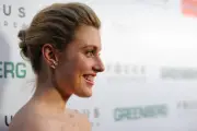 Actress Greta Gerwig at the LA Premiere of "Greenberg" at ArcLight- Old Photo 6