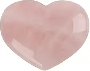 Rose Quartz, Polished Healing Crystal Rose Quartz Heart, Anxiety Relief Heart Stone with Exquisite Texture for Chakra Energy Healing, Reiki, Meditation, Massage, Decoration