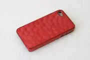 3D Water Cube Effect Red Shiny Case Cover Apple IPHONE 4 4S