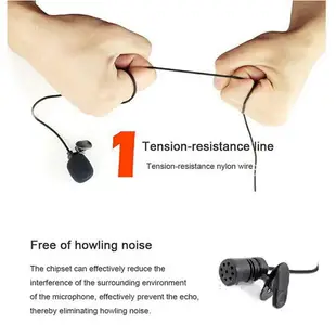 1pcs Microphone Clip-on Collar Tie Mobile Phone Lavalier Mic