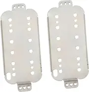 Kisangel 2 PCS Pickup Base for Guitar Neck Bridge Pole Spacing Cupronickel Humbucker Cover Plates for DIY Guitar Projects Durable and Stylish Design