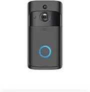 Smart Video Doorbell with WiFi, 720P HD Camera, Motion Detection, Night Vision, 2-Way Audio, Mobile App (Night Vision Smart Camera Doorbell Wireless Video Intercom Security System)