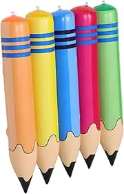 Sports Activities Essential 5pcs Inflatable Pencil Toy Set PVC Hammer Barbell Hoop Stick for Kindergarten Classes