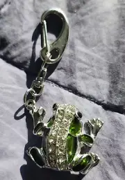 32GB Pendrive Crystal Frog Jewerly Keychain USB Flash Drive Memory Stick