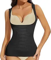 [Joyshaper] Women's Underbust Tummy Control Shapewear Compression Tank Tops Slimming Tank