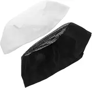 [Yardenfun] Universal Chef Hats 2pcs Chef Caps for Kitchen Cooking Women's Men's Bakers Hats Waiter Restaurant Hotel Professional Chef Work Hats
