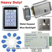 125KHz RFID Card + Password Door Access Control System+Electric Lock+Metal Exit
