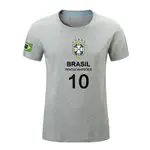 巴西BRAZIL國家隊足球運動訓練短袖半袖T恤純棉夏季男士純棉寬松
