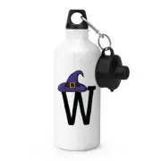 Letter W Witches Wizard Hat Sports Water Bottle Funny Witch Halloween Alphabet