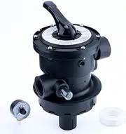 SP0714T Top-Mount Multiport Valve Compatible with Hayward Vari-Flo XL, VL and Pro Series Sand Filter, 1-1/2 Inch Plumbing, 7 Position Control, Black
