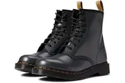Dr. Martens Womens 1460 Vegan 8 Eye Boots Shoes - Gunmetal Alumix Hex Emboss - UK 3
