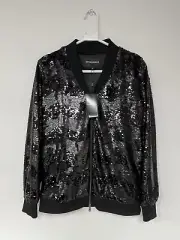 Emporio Armani Blouson Sequined Jacket Size 40 UK Medium Brand New With Tags