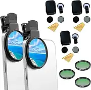 Sightfelt 52mm Clip-0n Cpl Phone Cameralens Filter Kit, Circular Polarizerpolarizing Filter, 2025 New Clearer HD Back0light Phone Filter Set, Compatible with Mostcell Phones (3sets)