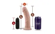 Dr Skin Dr Joe 8in Vibrating Cock with Suction Cup Vanilla