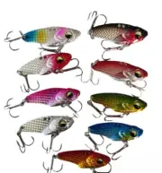 9 Pack Metal Vib Blade Lure 5/7/10/15G Vibration Baits Vibe For Bass Trout Pike